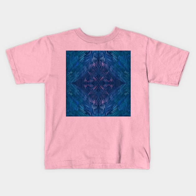 California Fields in Blue Kids T-Shirt by Scazzilla